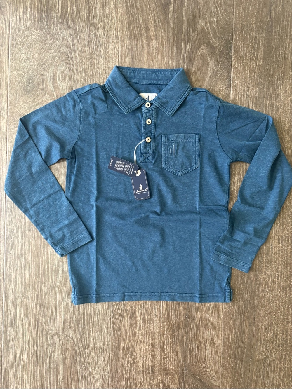 Johnnie-O Coastal Wash Long Sleeve Polo - Size 6 NEW!
